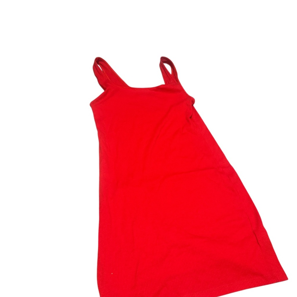 H&M Bright Red Ribbed Top